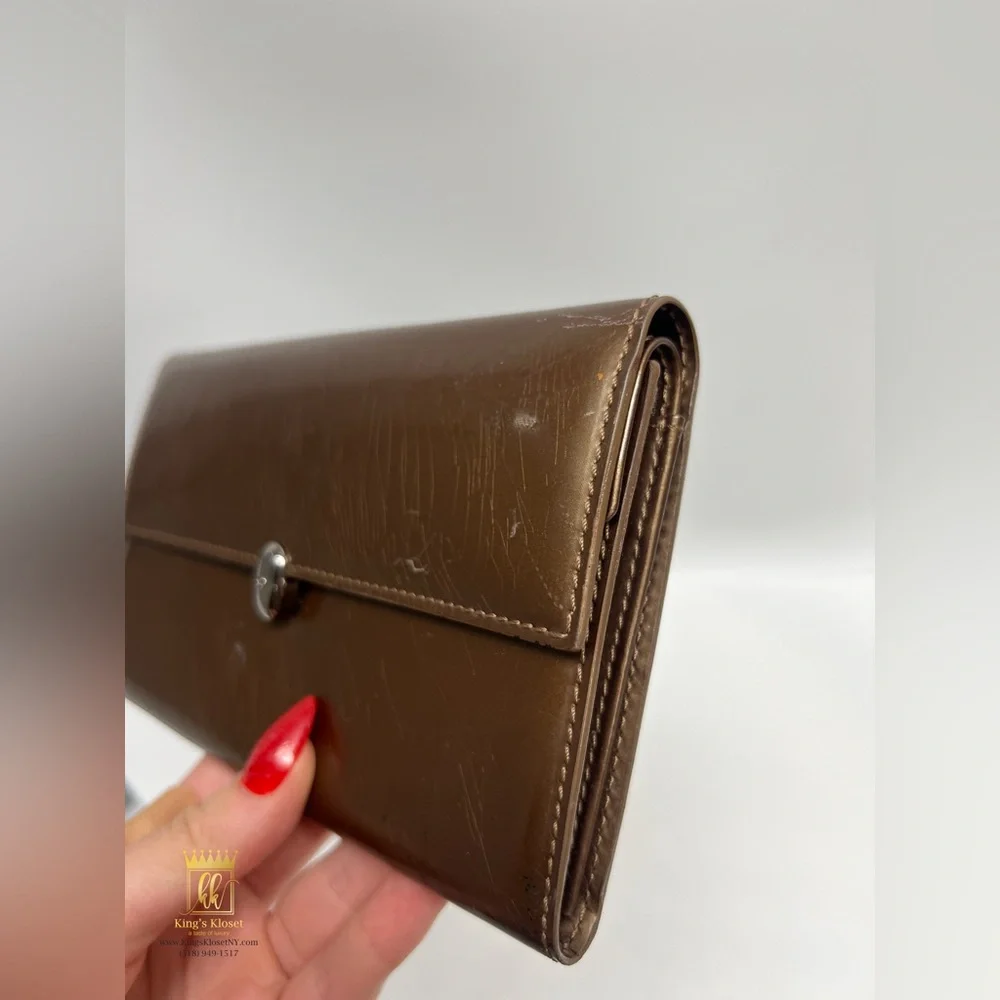 Christian Dior patent wallet